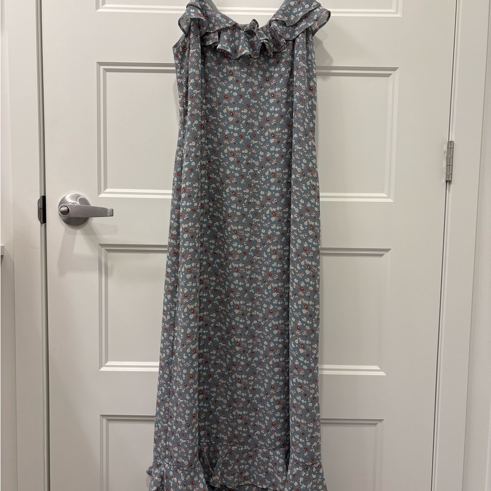 Forum Floral Maxi Dress - Blue and Pink